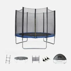 Trampoline 305cm Avec Pack D'accessoires + Tente De Camping