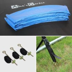 Trampoline 305cm Avec Pack D'accessoires + Tente De Camping -Mobilier de maison pack305bludome 6841f3260a0002972a62b1e5a3d19aa9