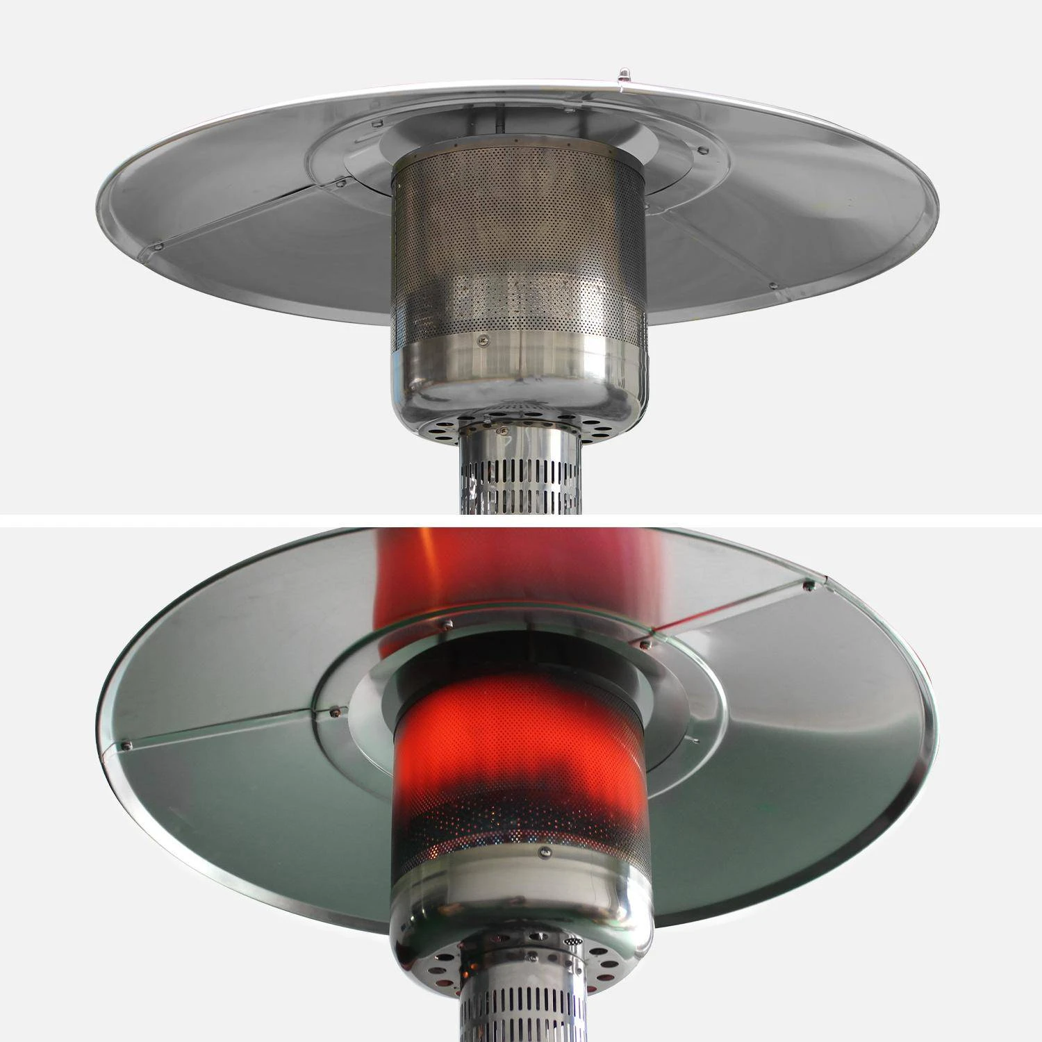 Lot De 2 Parasols Chauffants Gaz 12,5kW 3 Lot De 2 Parasols Chauffants Gaz 12,5kW – Image 3