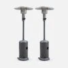 Lot De 2 Parasols Chauffants Gaz 12,5kW Couleur : Gris