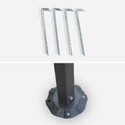 Pergola Acier 3x2,5 M Couleur : Taupe -Mobilier de maison pgskdwallbn 9c2c2bb144553e2c3208c7e202074e1e