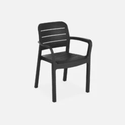 Table De Jardin Modulable Résine + 8 Chaises Empilables -Mobilier de maison plk150x2tr8bk 14fb0774ac1ce638c3662328a6716ea5