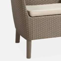 Salon De Jardin Imitation Rotin 4 Places Couleur : Cappuccino / Sable 9 Salon De Jardin Imitation Rotin 4 Places Couleur : Cappuccino / Sable -Mobilier de maison plk3109cpsd b7a3cde5f5359d90763b6a50f46c13e0