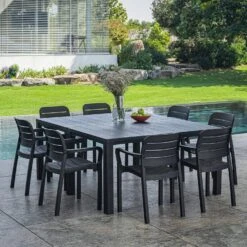 Table De Jardin Modulable Résine De Synthèse 4 à 10 Places -Mobilier de maison plktbl150bkx2 1f8277fcacacf4f4585308d0ebe51e30