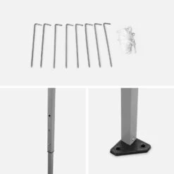 Tonnelle Pliante 3x3 M -Mobilier de maison pug3x3sand bd2c37574f34202c5239d5188970939c