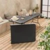 Tables De Réception Pliable Plastique (lot De 2) Couleur : Gris Foncé