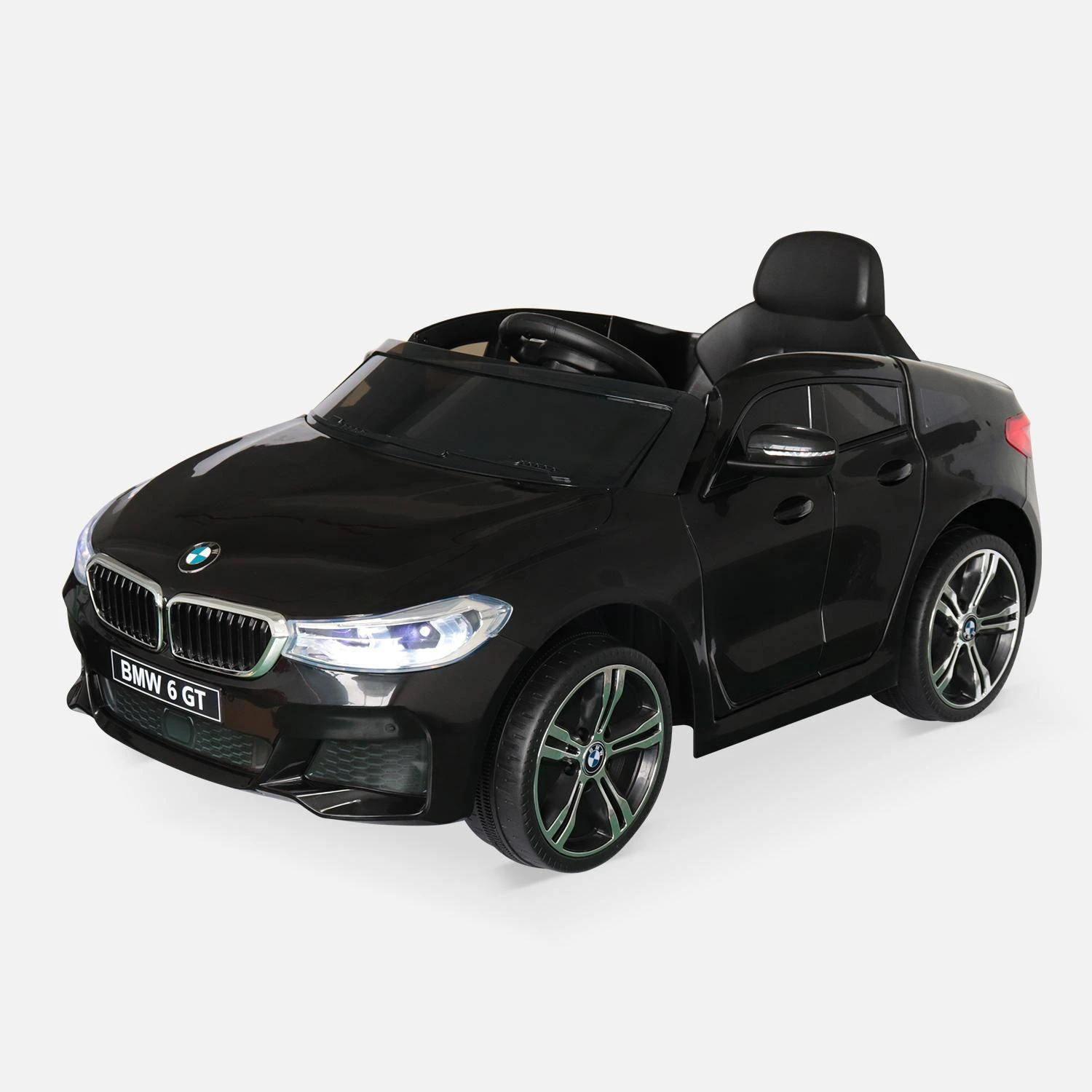 Voiture électrique Enfant BMW Série 6 GT 12V, 1 Place Couleur : Noir 2 Voiture électrique Enfant BMW Série 6 GT 12V, 1 Place Couleur : Noir – Image 2