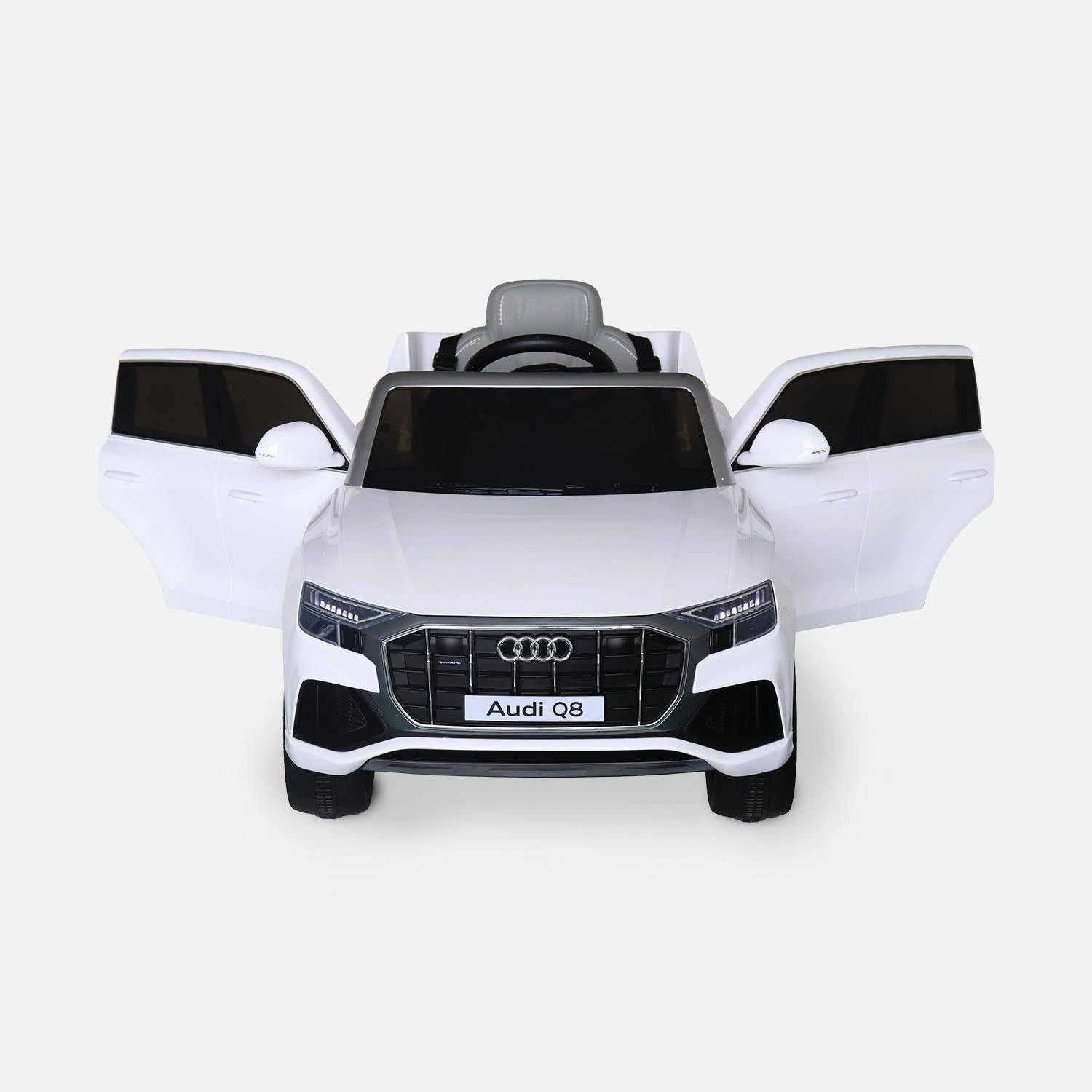 Voiture électrique Enfant Audi Q8 12V, 1 Place Couleur : Blanc 3 Voiture électrique Enfant Audi Q8 12V, 1 Place Couleur : Blanc – Image 3