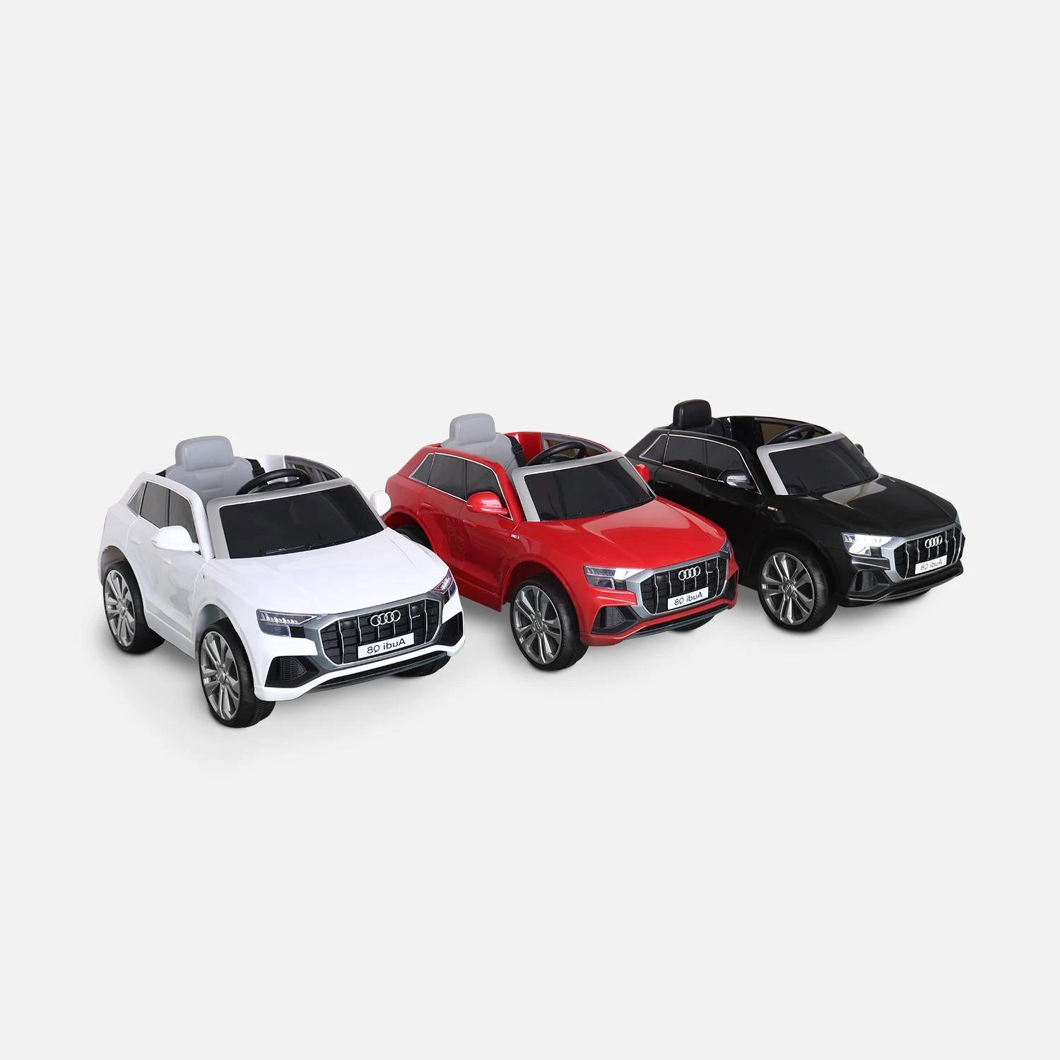 Voiture électrique Enfant Audi Q8 12V, 1 Place Couleur : Blanc 7 Voiture électrique Enfant Audi Q8 12V, 1 Place Couleur : Blanc – Image 7