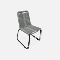 Chaise Jardin En Corde Empilable (lot De 2) Couleur : Gris Clair 11 Chaise Jardin En Corde Empilable (lot De 2) Couleur : Gris Clair -Mobilier de maison ropechrx2lgy ed2090622bc5ddfe98e6686936f5ced7