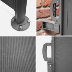 Paravent Rétractable 300x160cm Couleur : Gris 5 Paravent Rétractable 300x160cm Couleur : Gris -Mobilier de maison sa160atgy 957284a81f2a6e748da4bc2d23b064d2