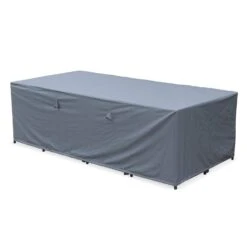 Table De Jardin Vasto 12 Et Sa Housse Couleur : Noir / Gris -Mobilier de maison salon de jardin 8 12 places vasto avec housse de protection coloris noir coussins gris table encastrable f9fe4478d97414e738e092a58730b1e9