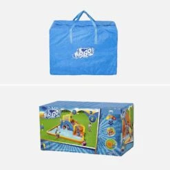 Aire De Jeux Gonflable Avec Toboggan Et Panier De Basket -Mobilier de maison spbwmwpsuper 8f4be6e90ef18e0b367a7e04fc5f9131