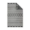 Tapis Extérieur Rectangulaire Motif Ethnique Noir/beige
