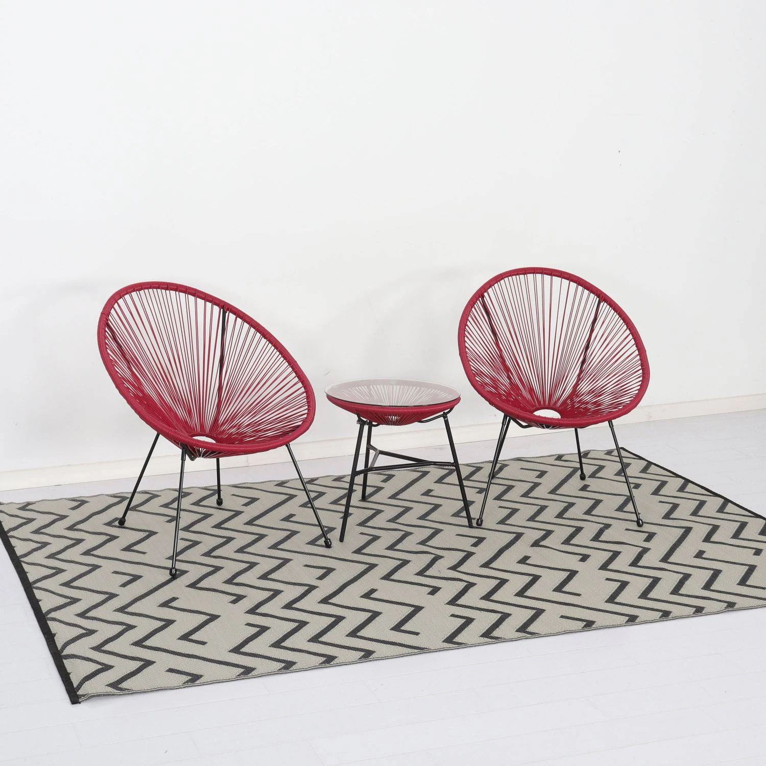 Tapis Extérieur Rectangulaire Motif Vagues 4 Tapis Extérieur Rectangulaire Motif Vagues – Image 4