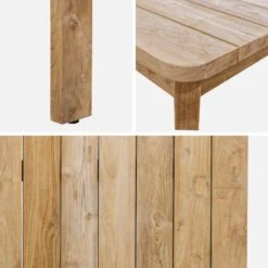 Table à Manger En Teck Recyclé 220cm + 6 Chaises Et 2 Fauteuils En Rotin Couleur : Noir 10 Table à Manger En Teck Recyclé 220cm + 6 Chaises Et 2 Fauteuils En Rotin Couleur : Noir -Mobilier de maison tk220r8bk 226f45dea8da9954e22e0cdbe11a3d38