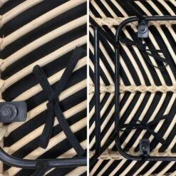 Table à Manger En Teck Recyclé 220cm + 6 Chaises Et 2 Fauteuils En Rotin Couleur : Noir 11 Table à Manger En Teck Recyclé 220cm + 6 Chaises Et 2 Fauteuils En Rotin Couleur : Noir -Mobilier de maison tk220r8bk 51a7049e4ce7e8e82c4d6b8c1d8dadc7