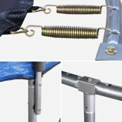 Trampoline 250cm Filet Protection Couleur : Bleu -Mobilier de maison tr250blue 32c32daee0df3de5d6a63ab10b529fdb