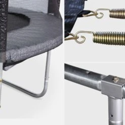 Trampoline 305cm Filet Protection Couleur : Gris -Mobilier de maison tr305grey ff2138e4a9c4bb114688cdf089861fbe