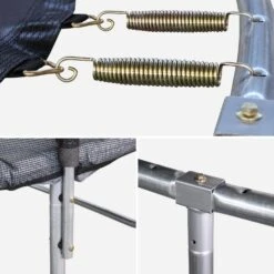 Trampoline 400cm Filet Protection Couleur : Gris -Mobilier de maison tr400grey 7fad1335af5bffaca7000f2e19dd64b4