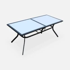 Table De Jardin Aluminium, 8 Chaises -Mobilier de maison tx190x8gris 1b8fd3482f3f0f6d049c12ce45c20332