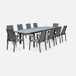 Lot De 4 Fauteuils De Jardin Aluminium - Washington Couleur : Anthracite / Gris Foncé 9 Lot De 4 Fauteuils De Jardin Aluminium - Washington Couleur : Anthracite / Gris Foncé -Mobilier de maison txarmx4co 752f11ede629b4935878e2c22f1a045d