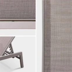 Bain De Soleil Aluminium Multi Position Et Empilable (lot De 2) Couleur : Taupe -Mobilier de maison txkdlgex2bn 717829c83063214dcaf8980a96da19a8