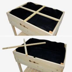 Carré Potager En Bois Sur Pieds 80 X 60cm -Mobilier de maison vgh80 ab7865e8ec06a626c7c00c715439f98e