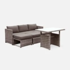 Salon De Jardin Résine Tressée 6 Places Couleur : Gris / Gris Taupe -Mobilier de maison wk100r5sofagy 10dd934f70da4e13c7ca5a299820b5c9