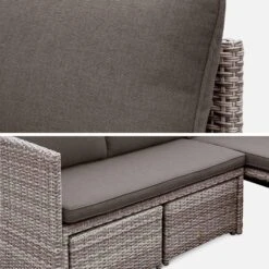 Salon De Jardin Résine Tressée 6 Places Couleur : Gris / Gris Taupe -Mobilier de maison wk100r5sofagy 597a8f38c65096eec61817b9beb98cba