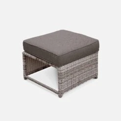 Salon De Jardin Résine Tressée 6 Places Couleur : Gris / Gris Taupe -Mobilier de maison wk100r5sofagy 8c30a832c5c0900e88d73b4390b9f784