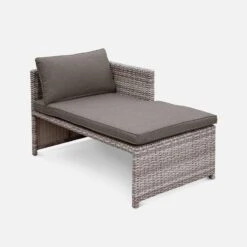 Salon De Jardin Résine Tressée 6 Places Couleur : Gris / Gris Taupe -Mobilier de maison wk100r5sofagy c4dcfdbc59c57b1d92101b8f27c6c74d