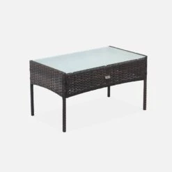 Salon De Jardin Résine Tressée 4 Places Couleur : Marron / Ecru 12 Salon De Jardin Résine Tressée 4 Places Couleur : Marron / Ecru -Mobilier de maison wk3109lqbn de9d07874f85ca81eb02c742b1376ba6