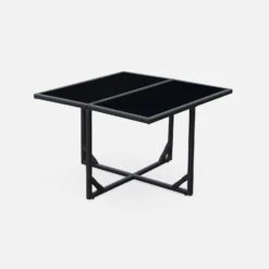 Table De Jardin Encastrable Résine Tressée 4 Chaises Couleur : Noir -Mobilier de maison wk4cubebk 2988996907a308f2e3ac1df1c90bb0e7