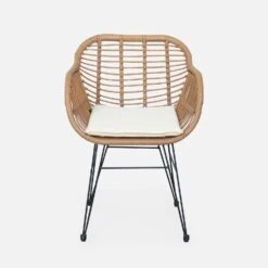 Fauteuil Effet Rotin Résine Et Métal (lot De 2) -Mobilier de maison wkchrx2bamb 7856d2c8ef85fb5d8ed0d0de39bae9cc