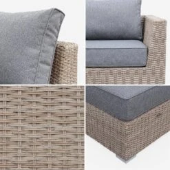 Salon De Jardin Résine Tressée Arrondie 12 à 14 Places Couleur : Beige / Gris Foncé -Mobilier de maison wkvs2xlnatgy 913bee2574bda5fb24ff3a989f850b3b