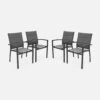 Lot De 4 Fauteuils En Aluminium - Chicago