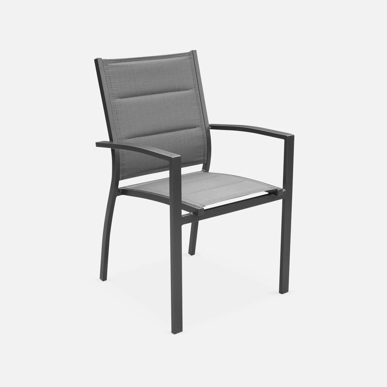 Lot De 4 Fauteuils En Aluminium - Chicago 2 Lot De 4 Fauteuils En Aluminium - Chicago – Image 2