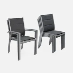 Table De Jardin Extensible Aluminium, 6 Chaises Couleur : Gris / Gris Foncé 14 Table De Jardin Extensible Aluminium, 6 Chaises Couleur : Gris / Gris Foncé -Mobilier de maison xtsafm210r6at 7014b456ed8dd7ee35599b96cfe437a4